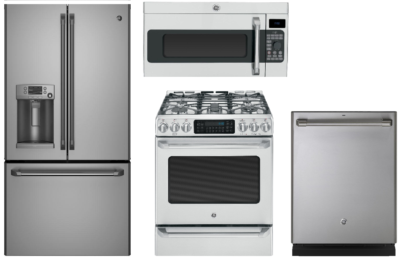 GE Cafe CYE22TSHSS 22.1 cu. ft. French Door Refrigerator, CGS985SETSS 6